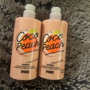 New Victoria’s Secret PINK Coco Peach Body Lotion Bundle